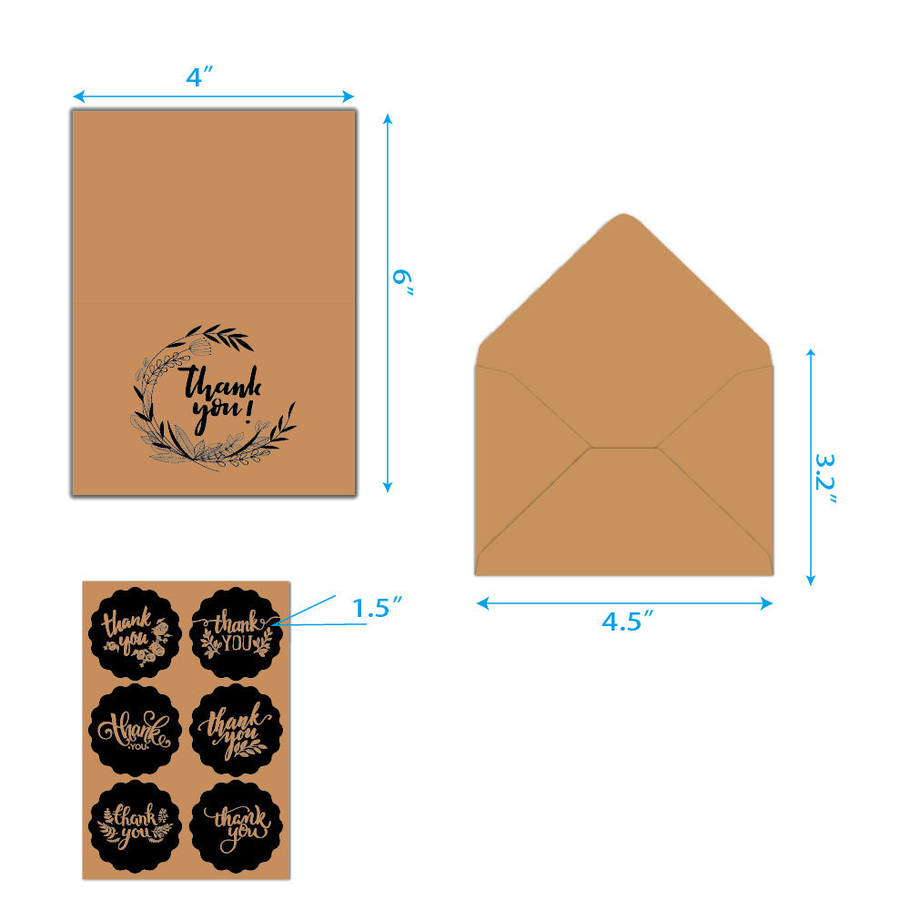 Tarjetas de agradecimiento al por mayor papel